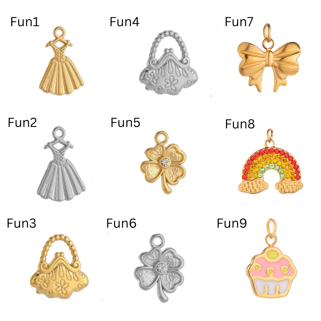 Fun zone charms