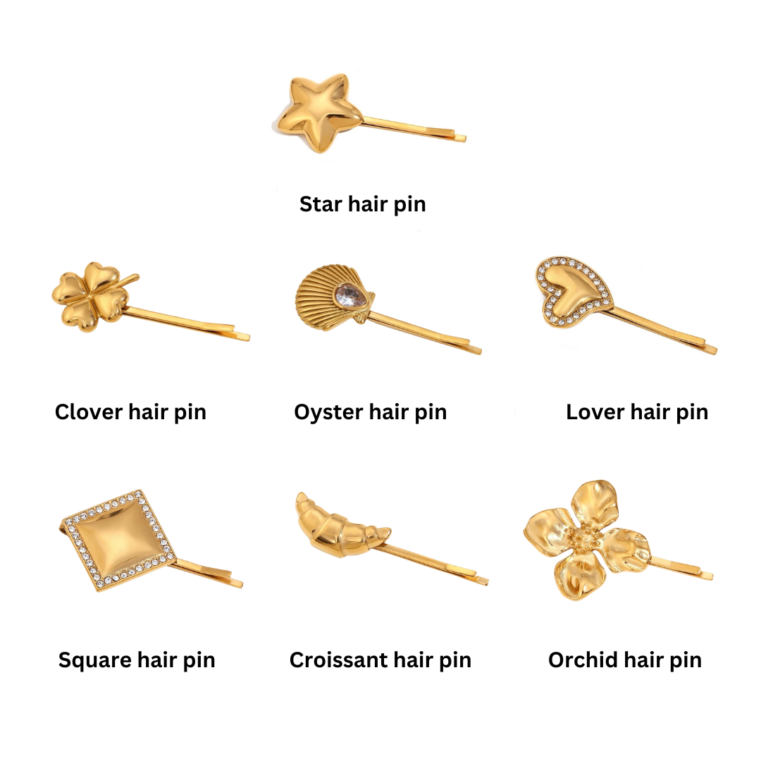 Vday hair pins