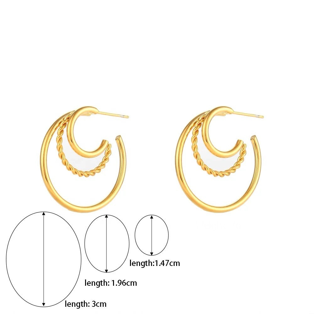 Triple trio hoops