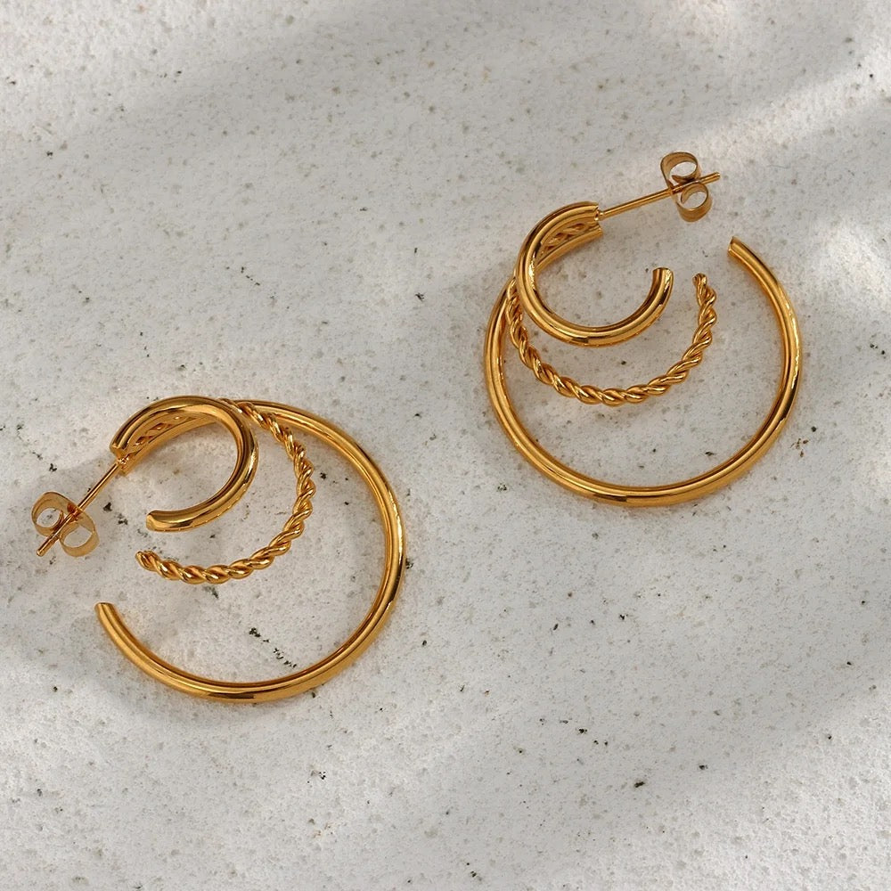 Triple trio hoops