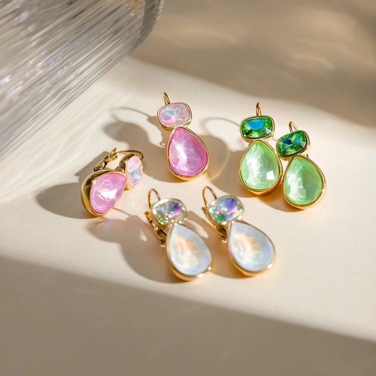 Ocean gem earrings