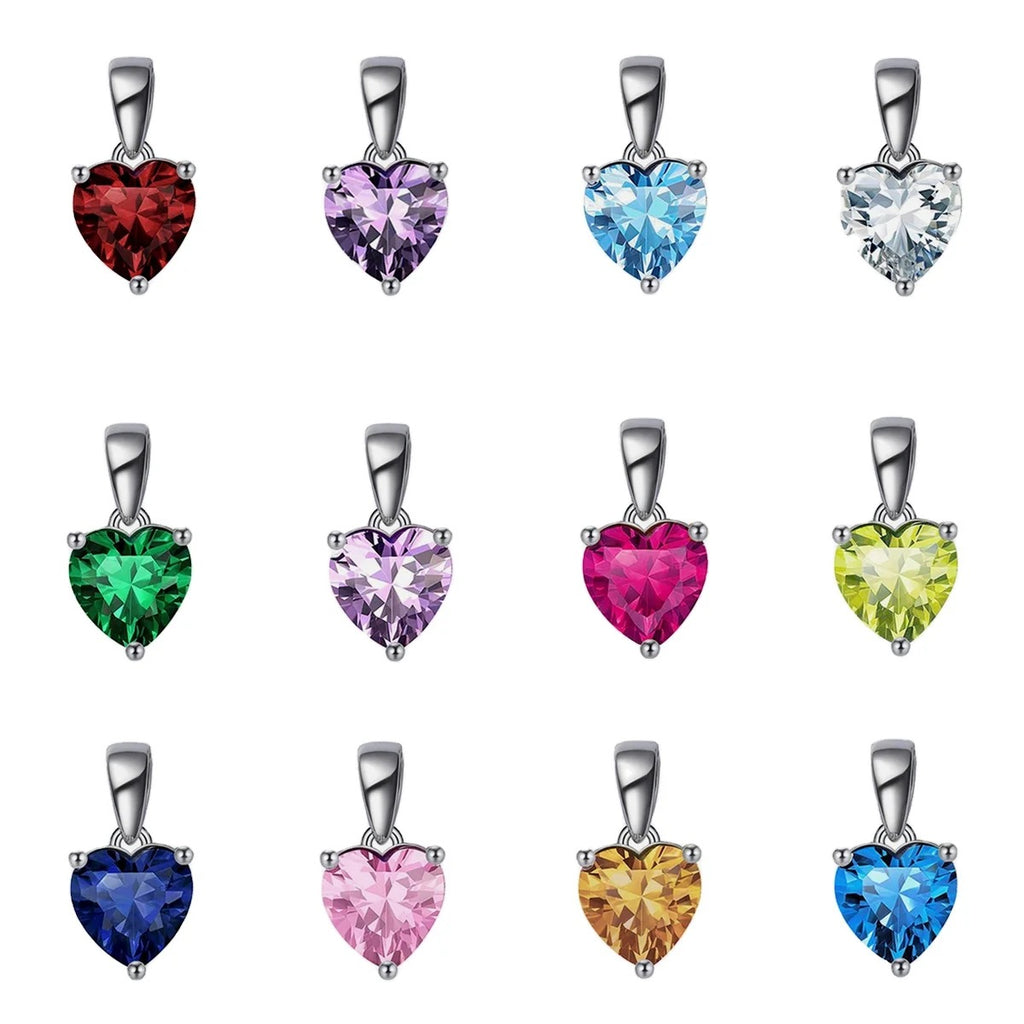 Colorful heart charms (SILVER) – XVXII Jewellery