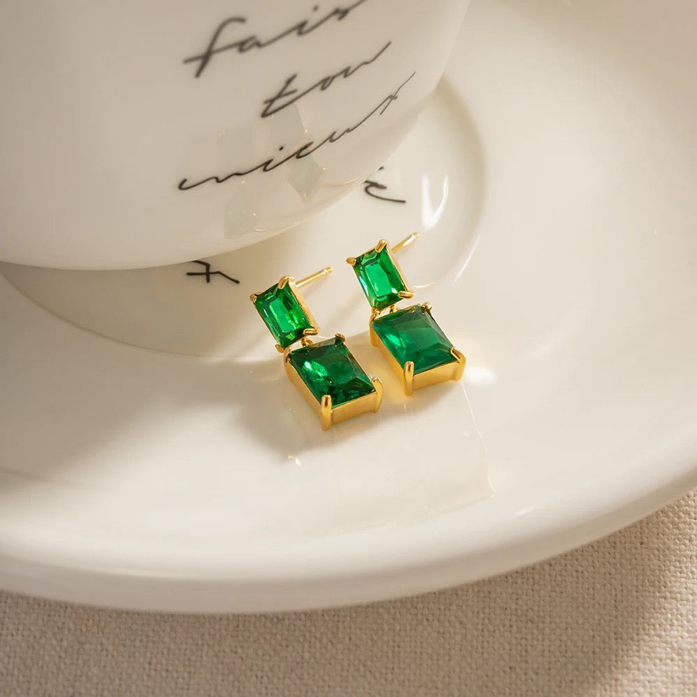 Wifey studs (green)