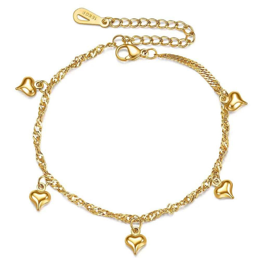 Jingle heart bracelet